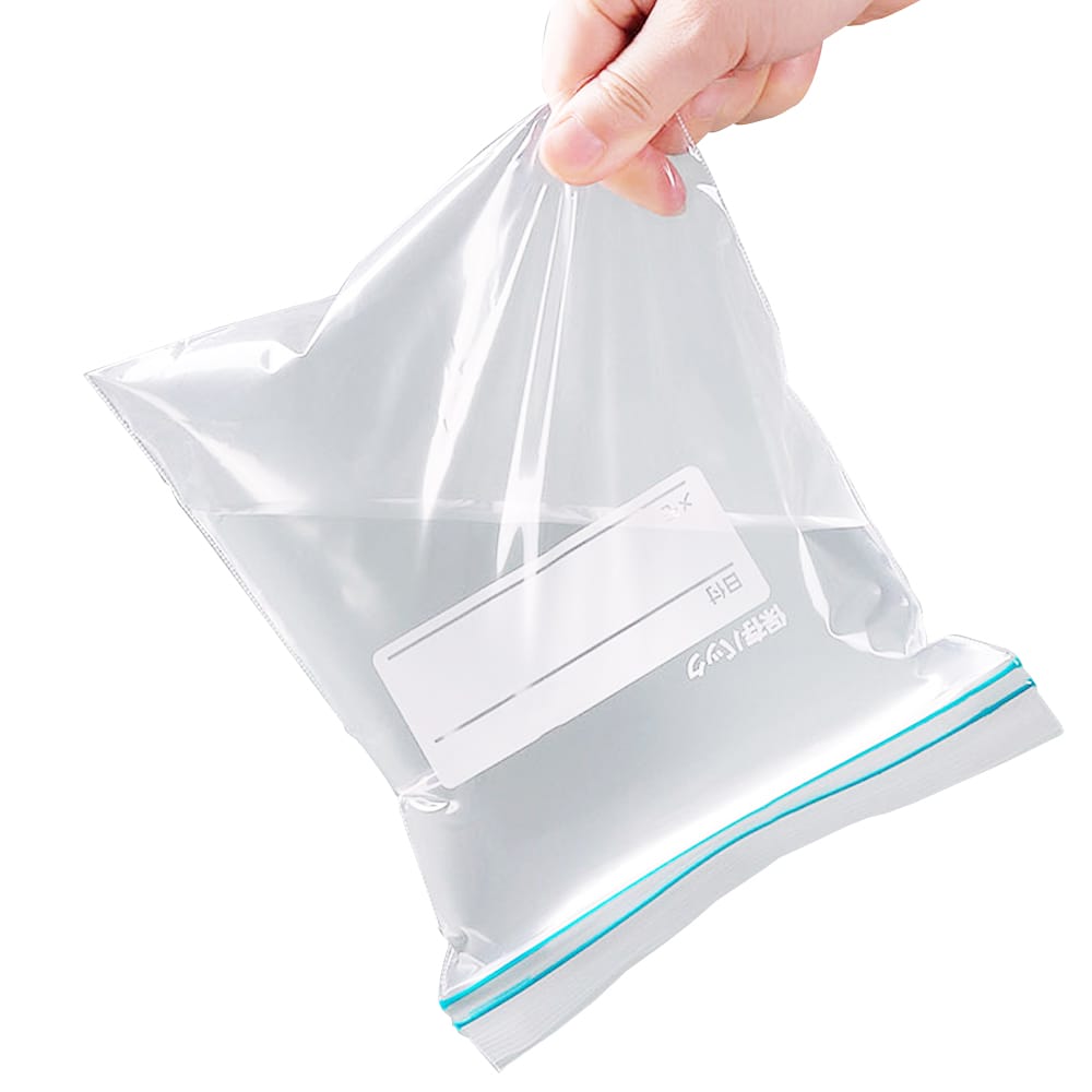 Zipper lock PE food packaging bag