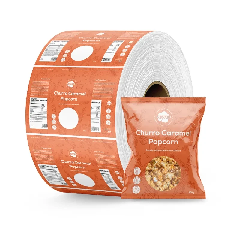 custom laminated food packaging roll stock film heat sealable