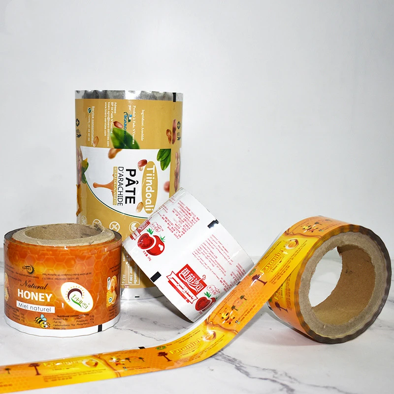 custom printed food packaging roll stock film for snacks