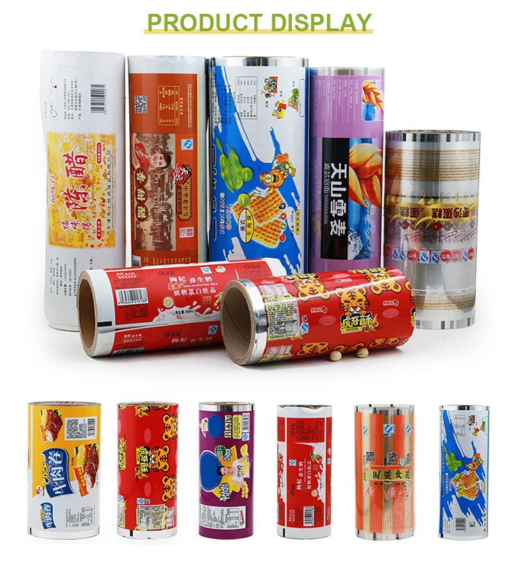 Custom Print Plastic Foil Laminated Heat Sealable Flexible Food Packaging Materials Roll Stock Film for Automatic Packing - Image 4