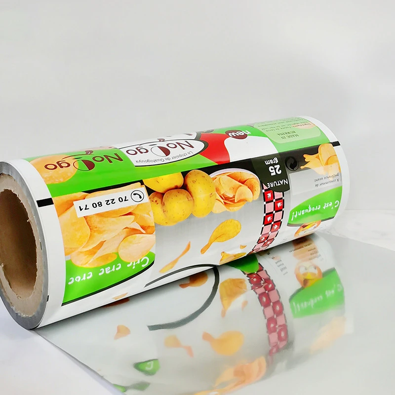 custom printed cereal packaging roll stock film