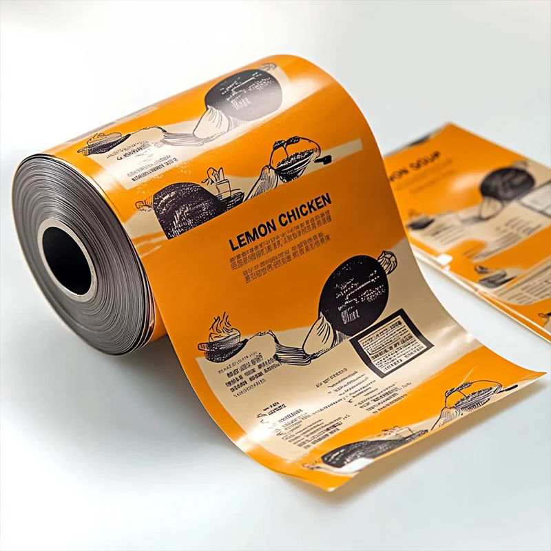 pet food packaging film roll custom printed roll stock film for machine packaging