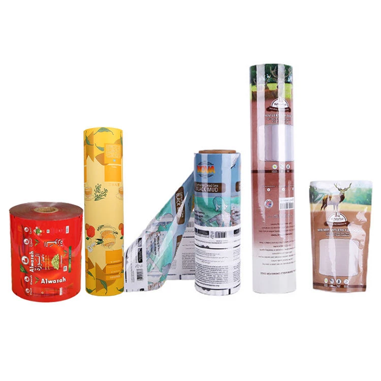roll film on pallet ship by sea air express custom printed laminated foil roll film