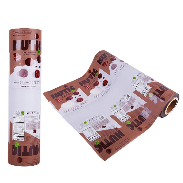 export packaging PE plus carton of custom printed laminated foil roll film ready for shipping